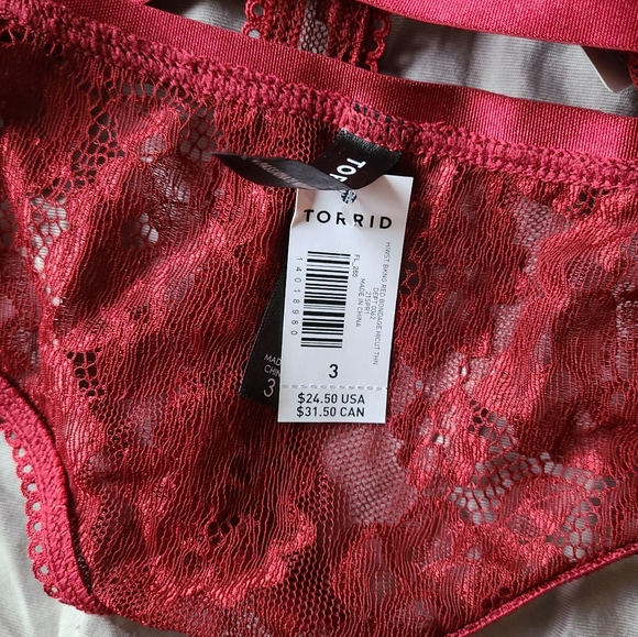 🆕️ BLACK LACE CUTOUT CAGE HIGH WAIST THONG PANTY - Picture 5 of 6